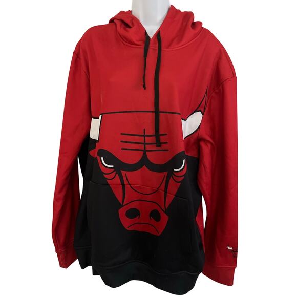 Chicago Bulls NBA Team Logo Fashion Long Sleeve Pullover Hoodie FOCO mens Nba - Picture 2 of 13